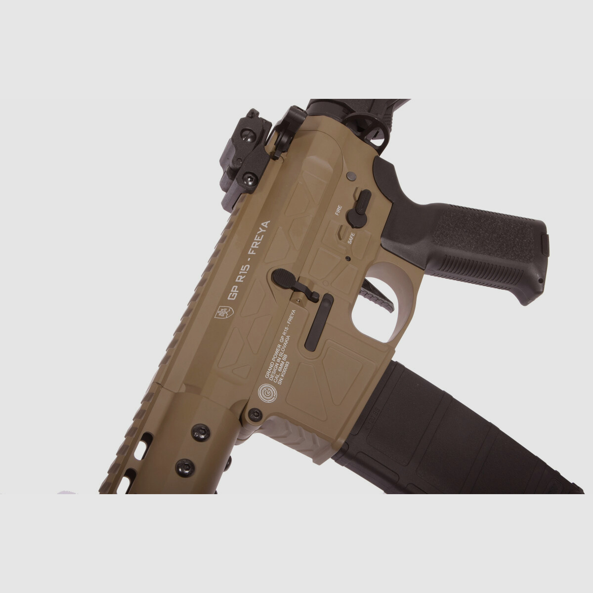 GP R15 FREYA Skeleton 13" gen.2 Mlok FREYA ALPHA Tan S-AEG Vrij vanaf 18 jaar | Delta Armory