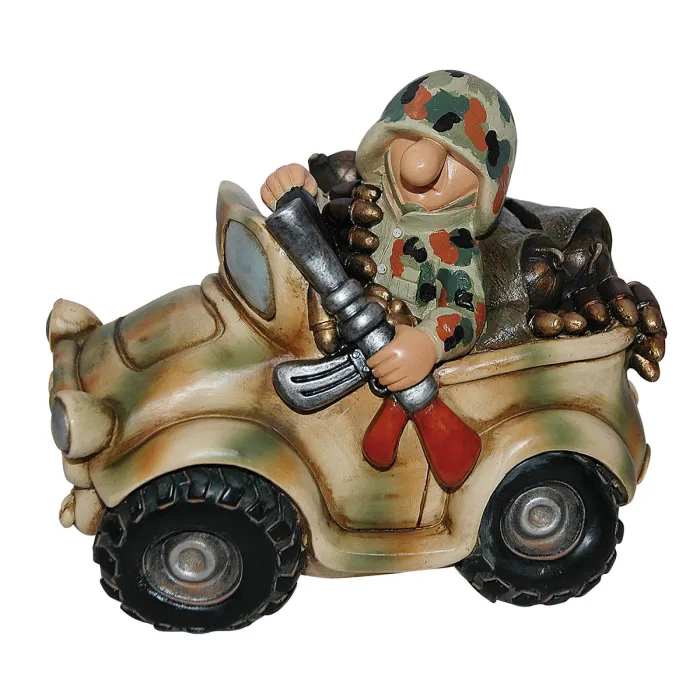 Fun Division Soldaat Terreinwagen Spaarpot Vlekpatroon FDF4