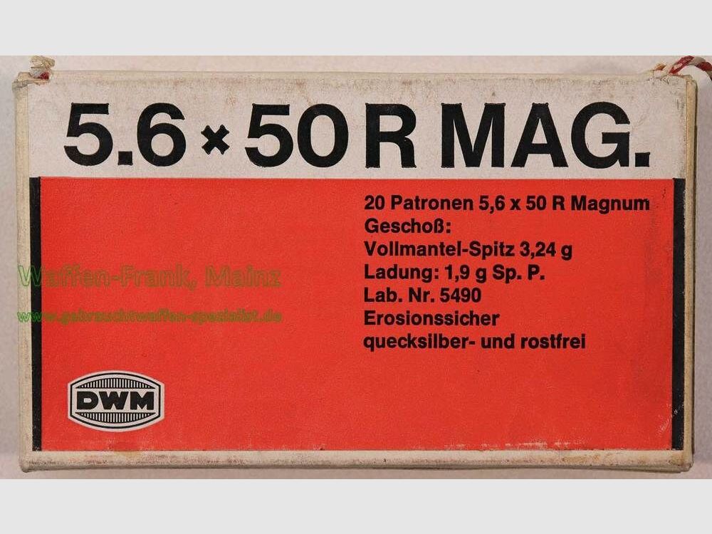 DWM, Karlsruhe Büchsenpatronen 5,6x50R Mag
