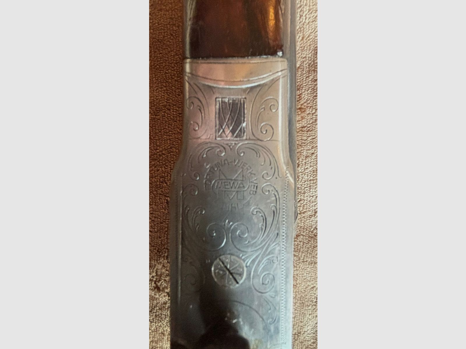Doppelflinte Sauer&Sohn Suhl Kal. 16/70 mit schönen Ledergewehrriemen 