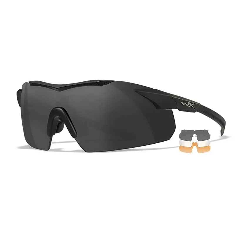Schietbril Wiley X VAPOR 2.5 COMM Grey/Clear/ Rust Black Frame, afbeelding 1 van 8