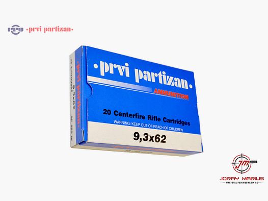9.3×62 PRVI Partizan 18.5g 285gr SP