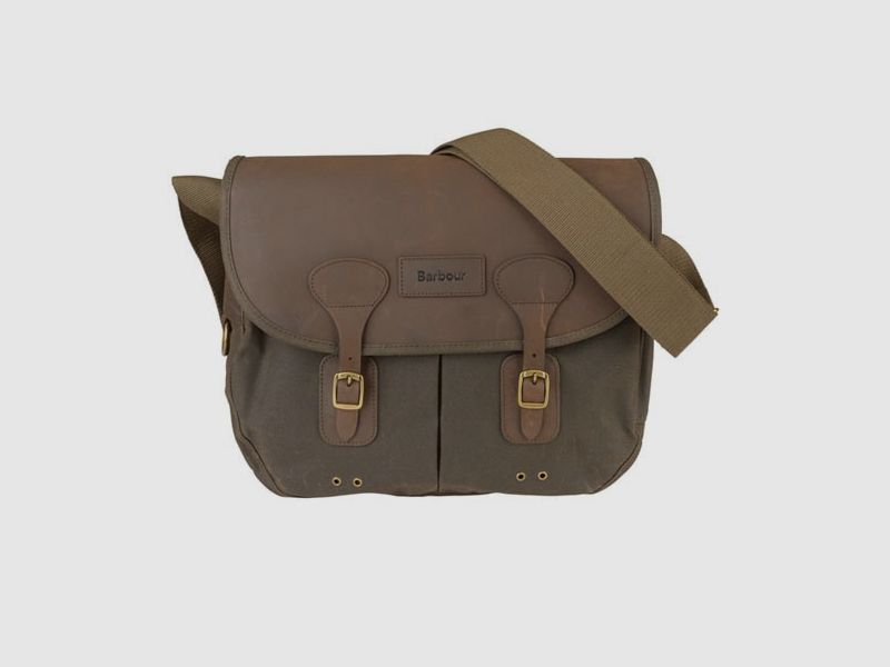 Borsa Barbour in pelle cerata Tarras