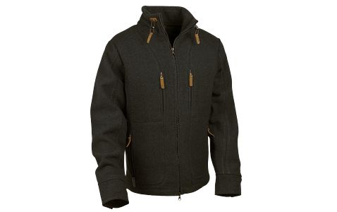 Waldkauz Weiche Lodenjacke "Kragenhuber", Schwarz