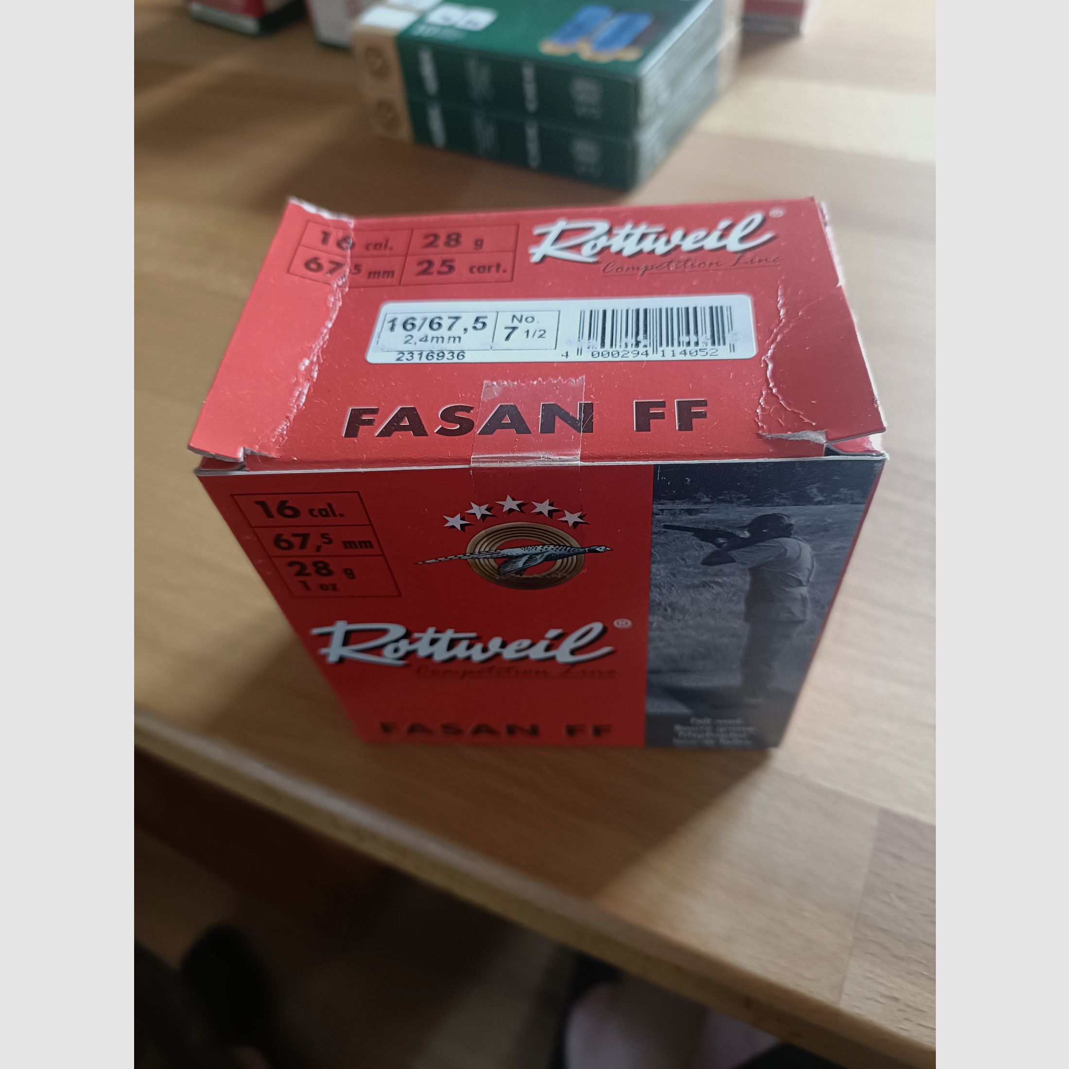 172 Schuss ,6 Pakete 16/67,5 28g Rottweil Fasan FF