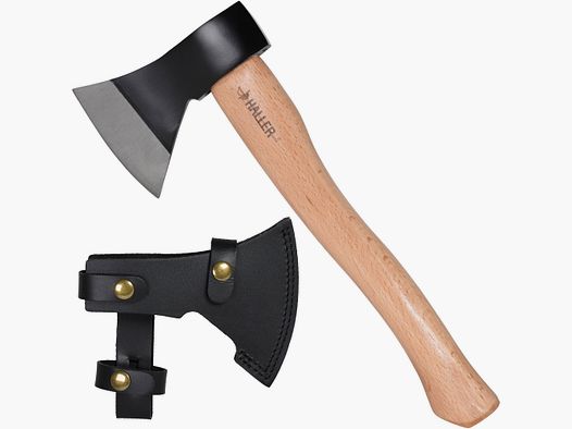 Axt mit Leder-Schutz Länge 360mm Gewicht 780g