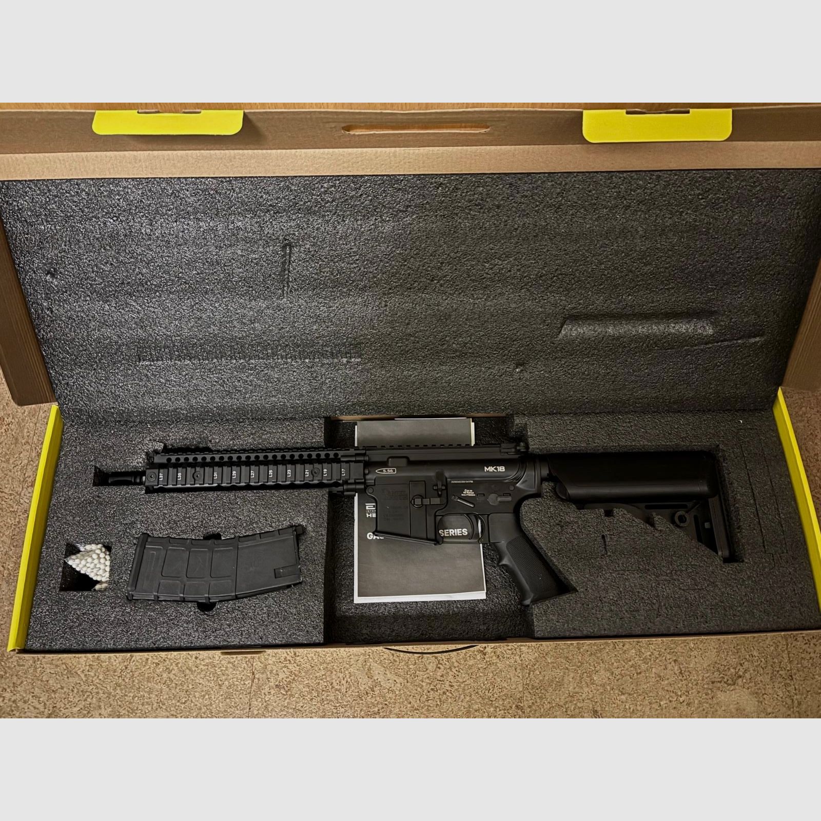 Golden Eagle Daniel Defense MK18 GBB. Black