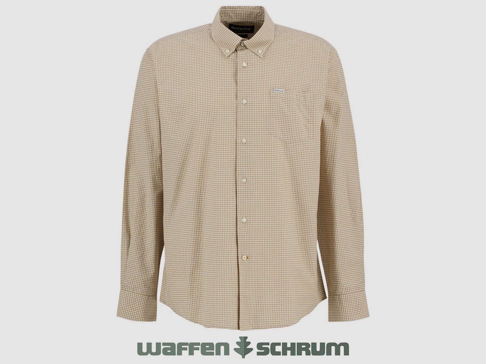 Barbour Hemd Finwell Gingham Regular Stone