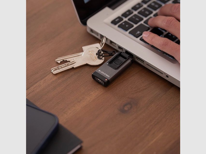 Ledlenser 502574 K4R.2 Schlüsselleuchte 120 Lumen 30 Meter grau