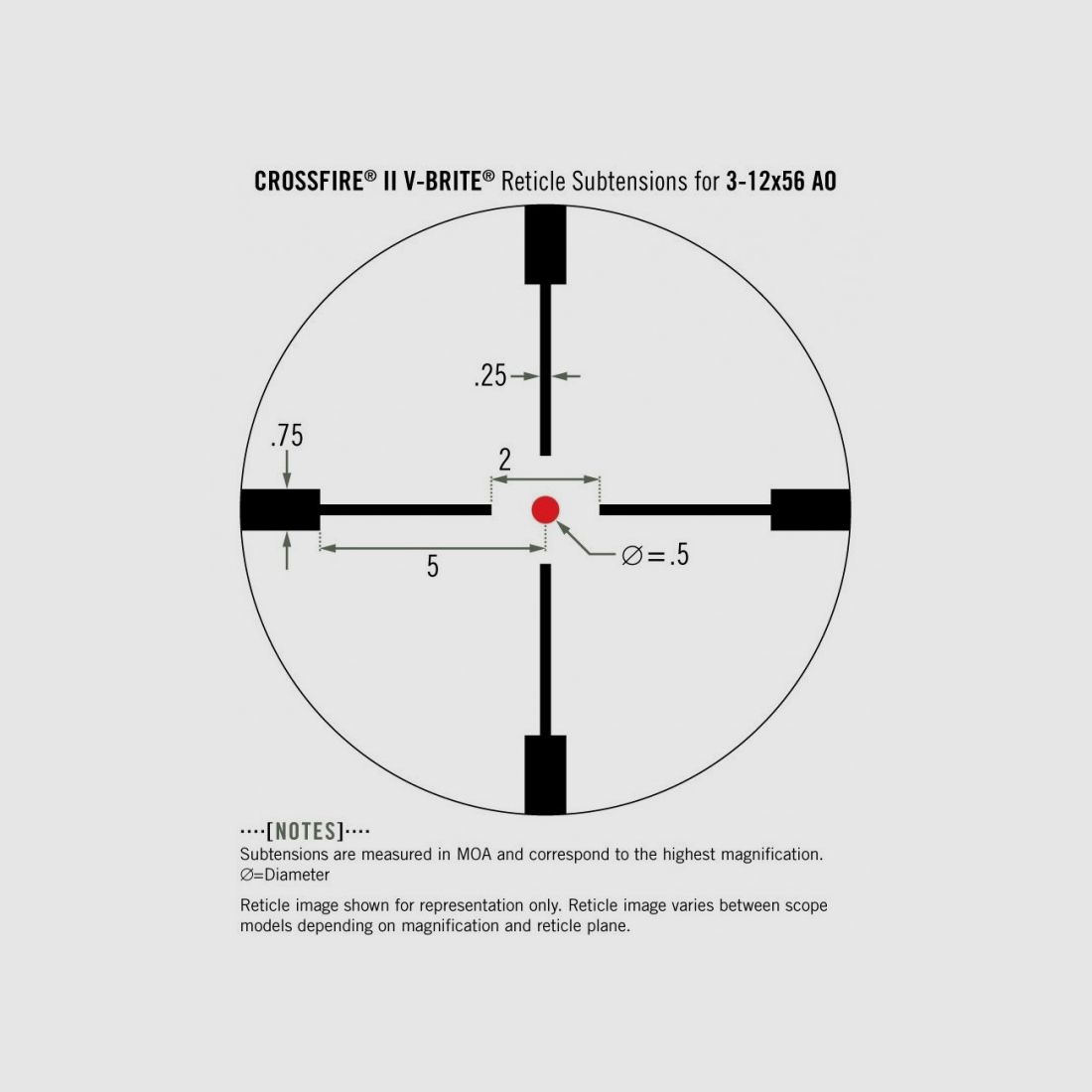 Zielfernrohr VORTEX Crossfire II 3-12x56 V-Brite IL SFP (MOA), Bild 6 von 6