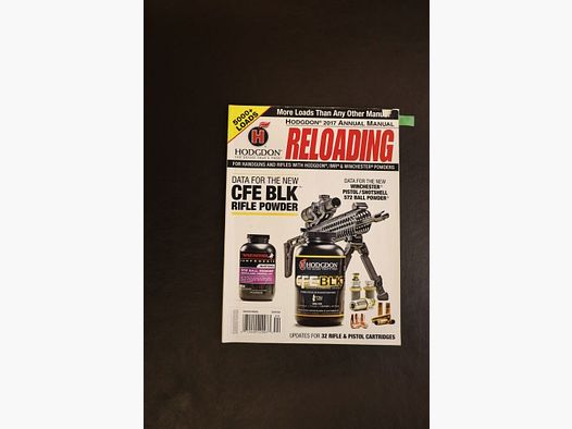 Hodgdon Reloading Annual Manual 2017