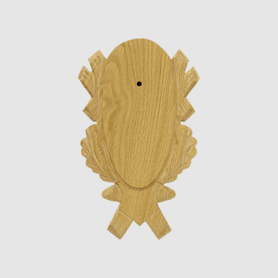Embleem voor ree, vervaardigd met bladeren en eikels 18 x 9 cm, afbeelding 3 van 4