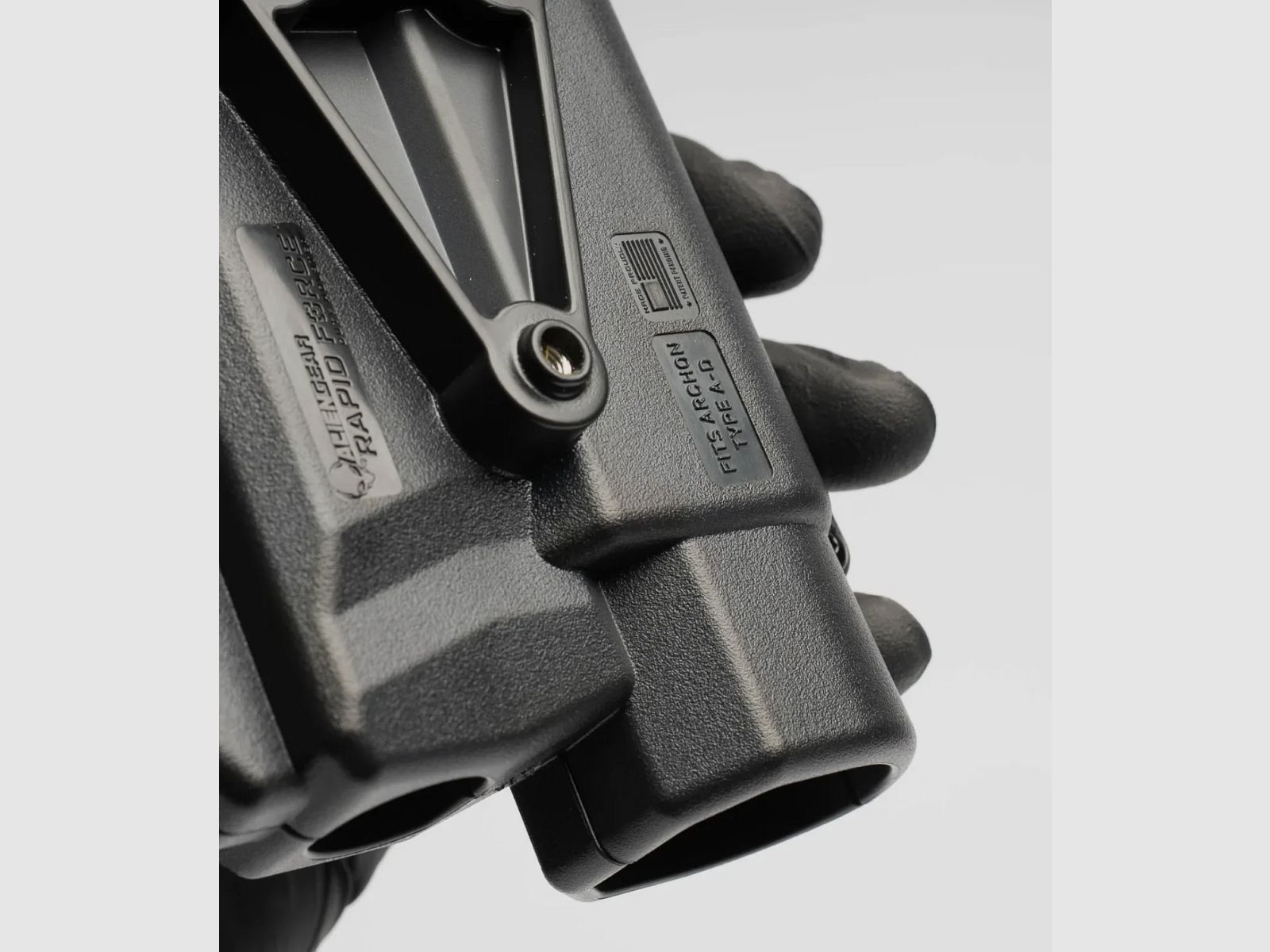 Rapid Force Level III Duty Holster for Glock 17/19/45 MOS - Mid Ride Belt Slide - Large Light, image 2 sur 6