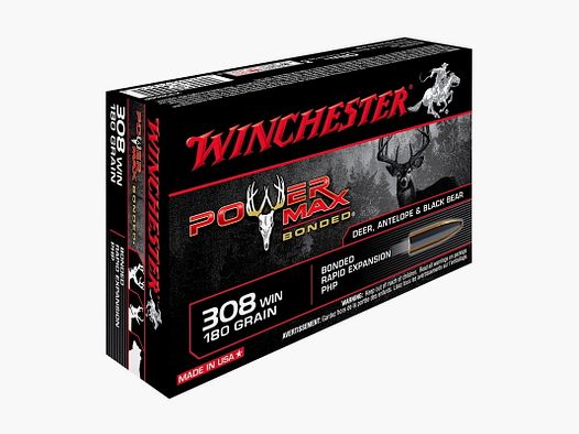 Winchester Power Max Bonded PHP .308 Win. 180 grs - 20 stuks.