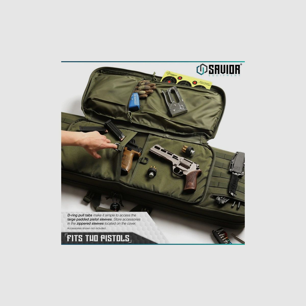 Savior Housse American Classic Double 55′ OD GREEN, Bild 2 von 4