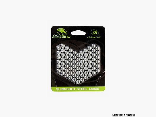BLACKBIRD – STAHLAMMO STAHLKUGELN FÜR GUMMIARMBRUST ø9,5mm – 3/8″ (75STK)