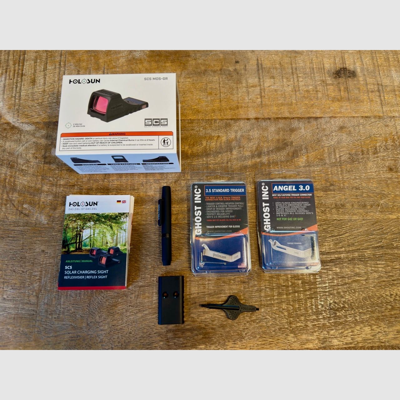 Glock 21 Gen5 MOS - Holosun SCS-MOS-GR - Ghost Inc. Angel 3.0 - SAFARILAND® 577 GLS