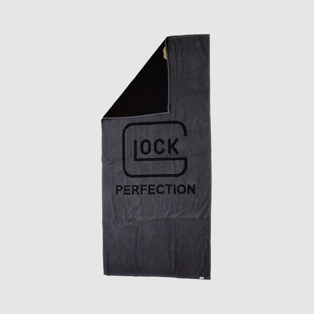 GLOCK Perfection Bath Towel 70×140 cm – Gray/Black – 100% Cotton, image 1 of 5