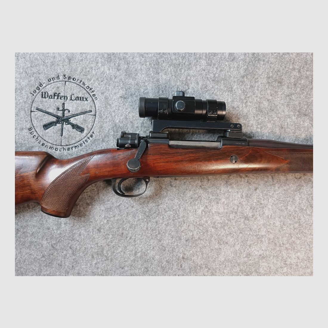 BRNO ARMS CZ Mod. 98 Stutzen mit Rotpunkt mit Recknagel Abzug