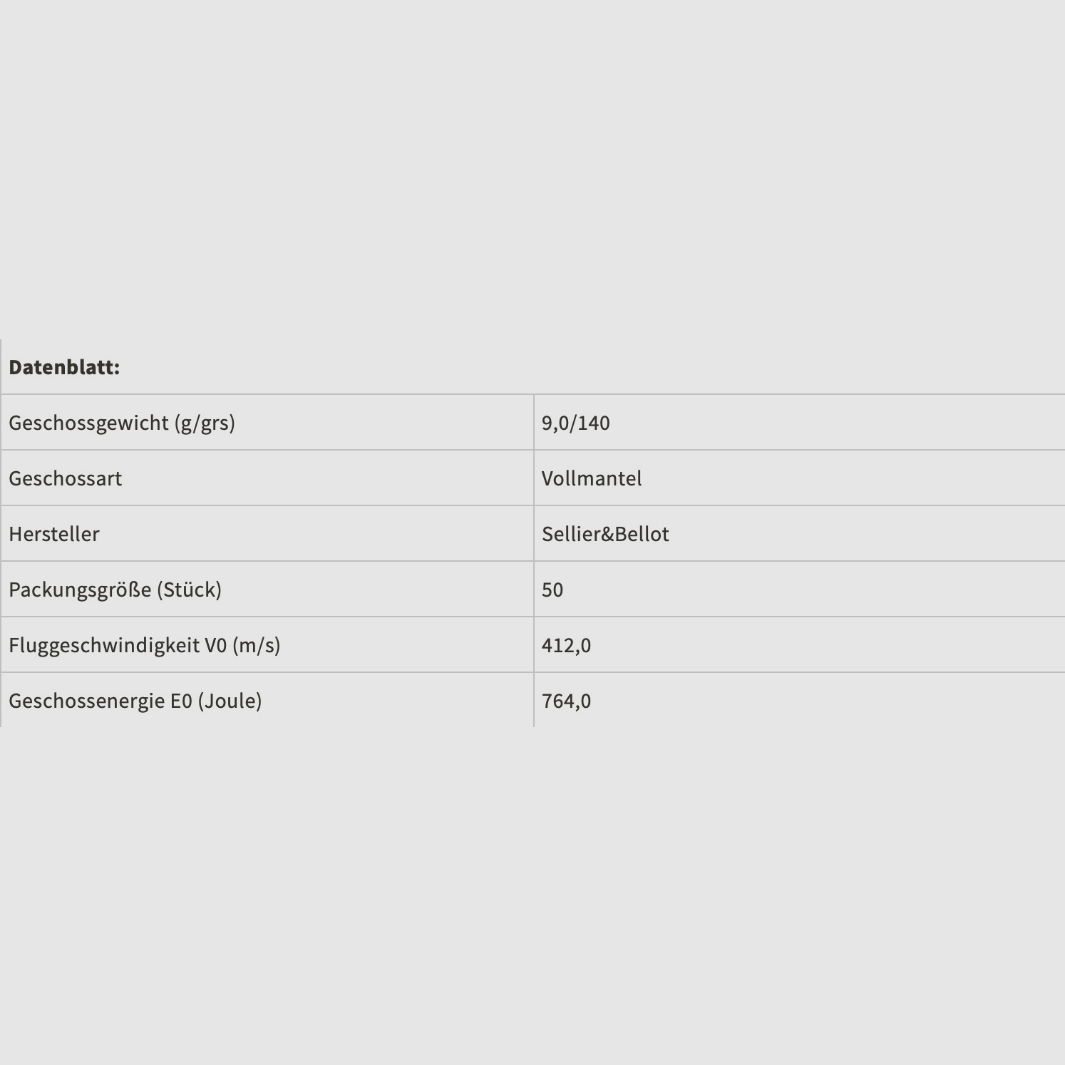 Sellier & Bellot 65189 .357 SIG Vollmantel 9,0g/140grs.