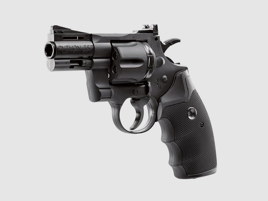 CO2 Revolver Colt Python 357 2,5 Zoll Kaliber 4,5 mm BB und Diabolo (P18)