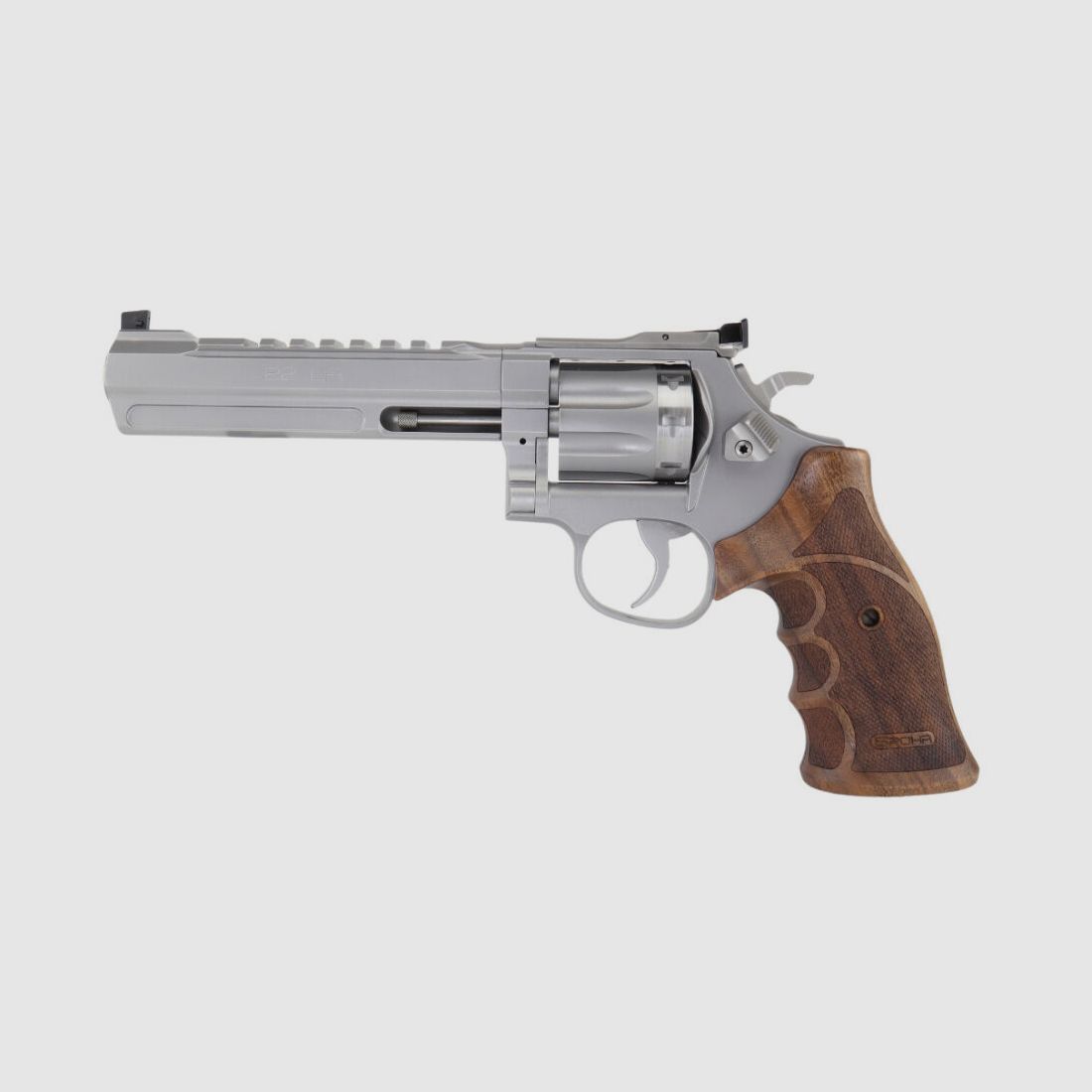 SPOHR 286 Competition Stainless .22lr 6 Pollici Revolver Fabbricato in Germania, immagine 3 di 10