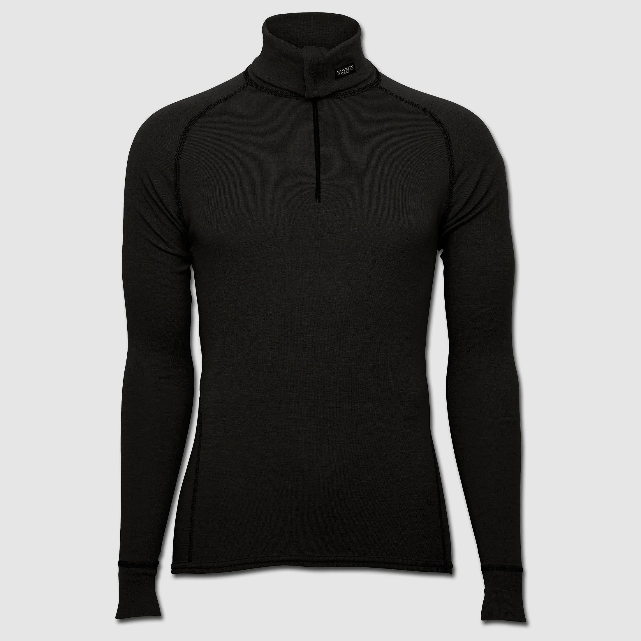 Brynje Brynje Shirt Classic Wool Zip Polo schwarz