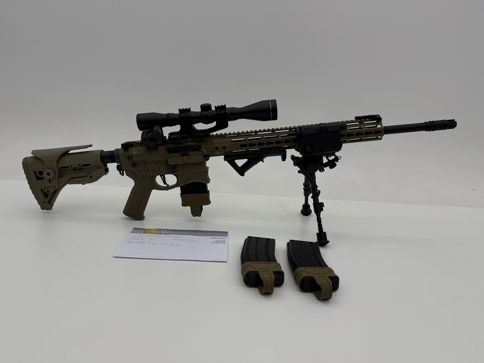 ARES Amoeba Spartan KeyMod Airsoft S-AEG – DMR-Optik – Primer propietario