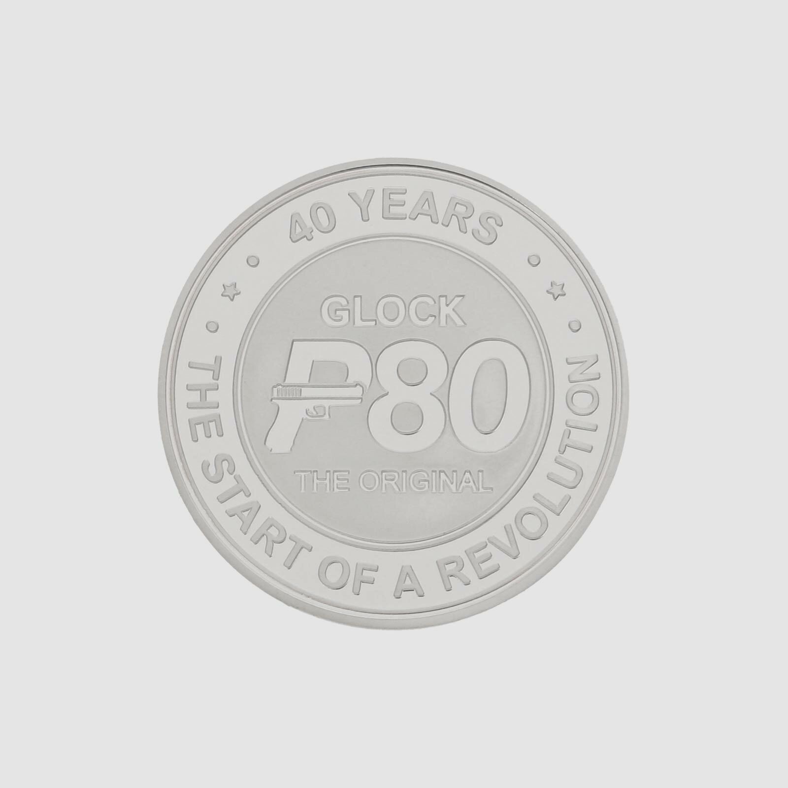 Glock 40th Anniversary P80 Medaille