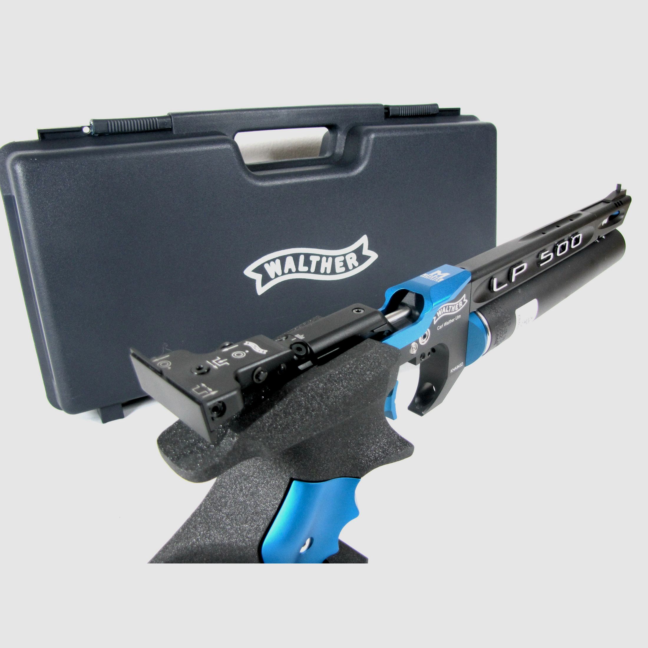 Match -Luftpistole Walther LP500 Meister Manufaktur Blau Neuwertig!!!