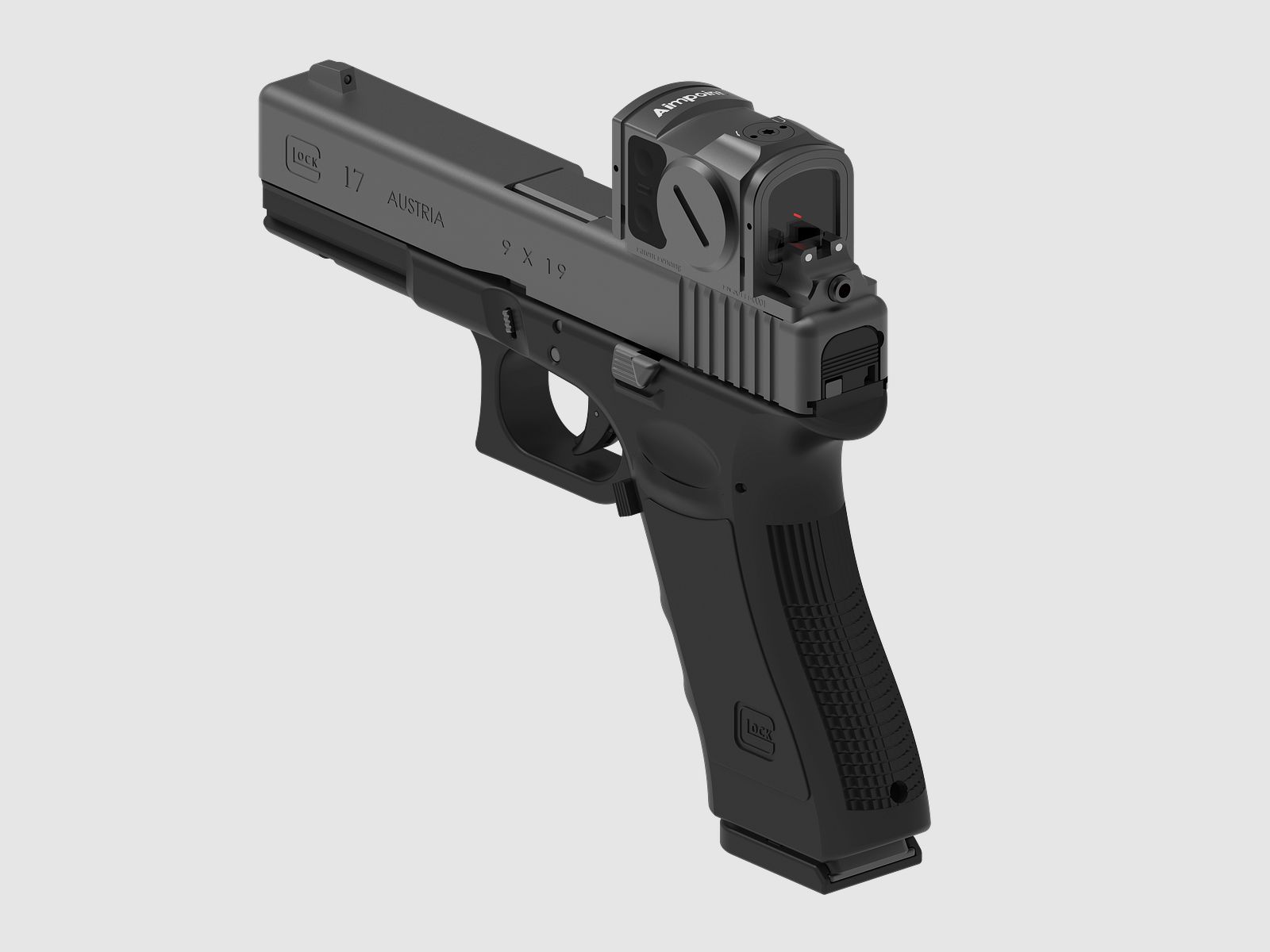 MAKnetic CS Rotpunktmontage für Kurzwaffen Glock | 17/19 Gen 3/4/5 | Aimpoint Acro