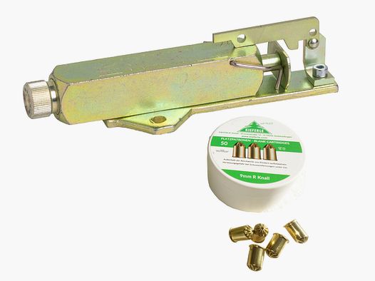 Schreckschussgerät Set Selbstschuss Kieferle M1 Kal. 9 mm R.K. mit 50 Schuss Platzpatronen 9 mm R.K.