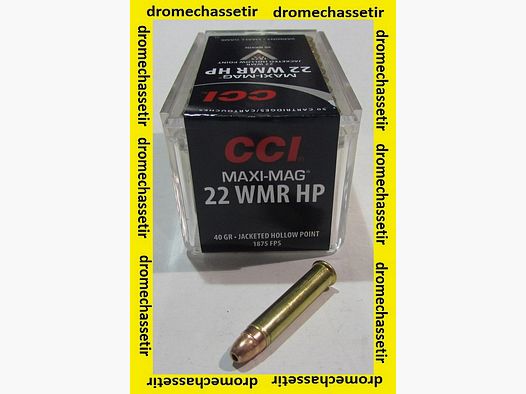 Pudełko 50 nabojów 22 WMR, CCI Maxi Mag Jacketed Hollow Point 40 grains
