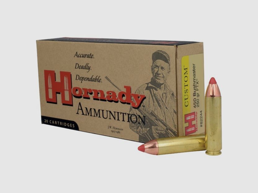 Hornady Custom .450 Bushmaster 250GR FTX 20 Patronen