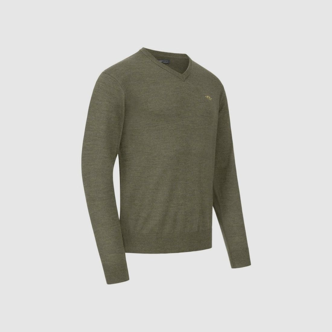 Blaser Herren Merino V-Neck Sweater dunkel oliv M