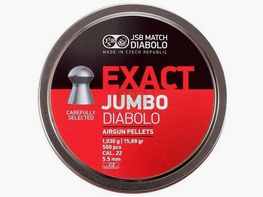 JSB PIOMBINI EXACT JUMBO DIABOLO CAL. 5,51 1,030 G. 500 PZ