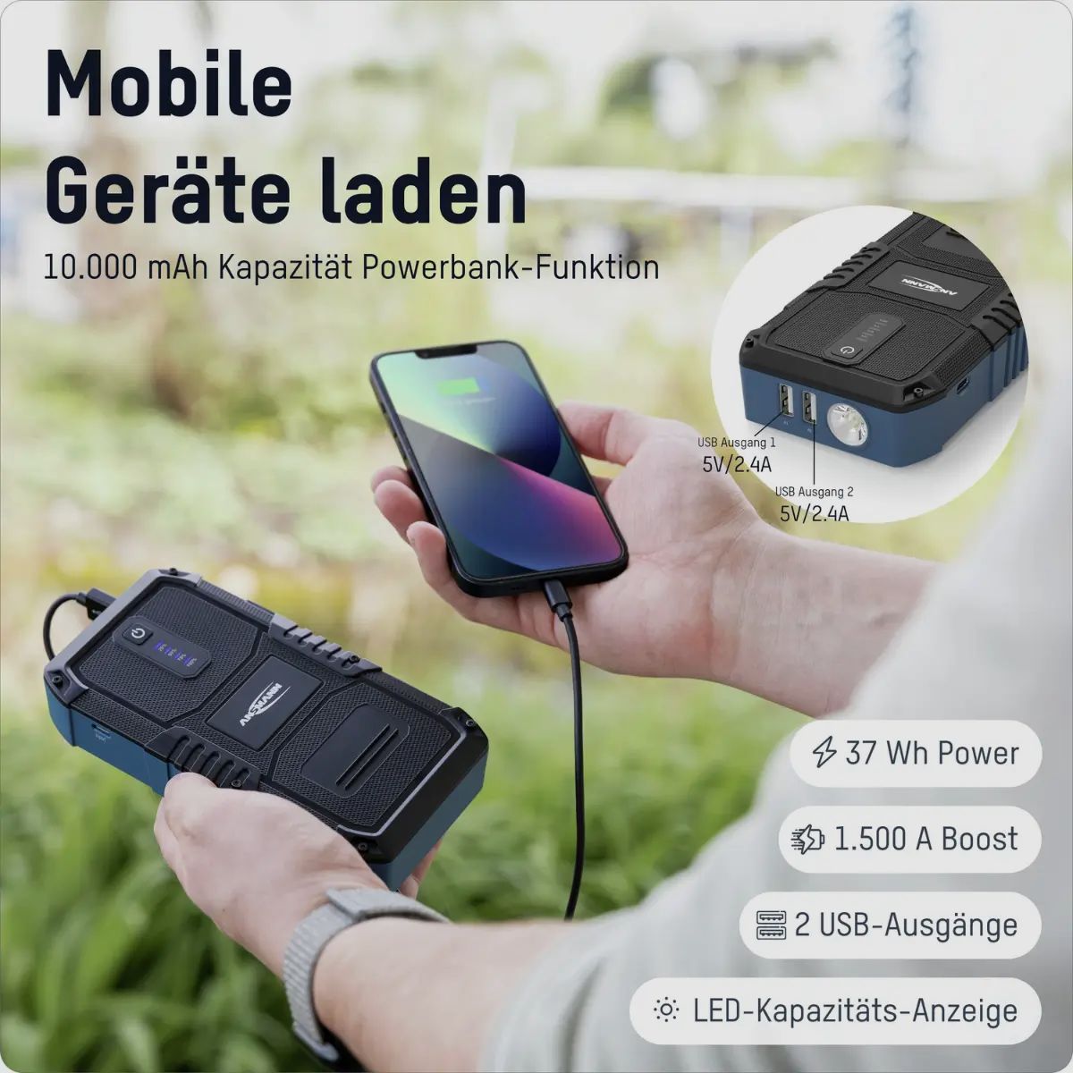 Ansmann Starthilfegerät Jump Starter 10.0