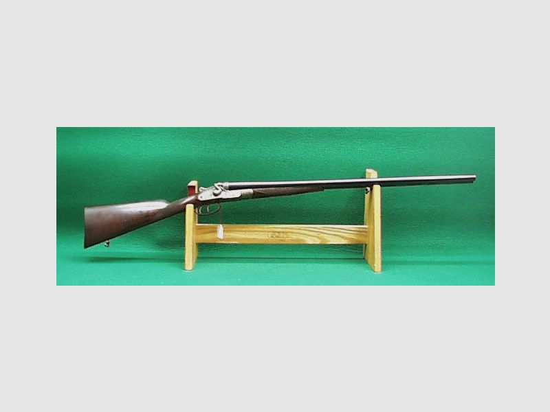 Fusil double Bayard, gravé