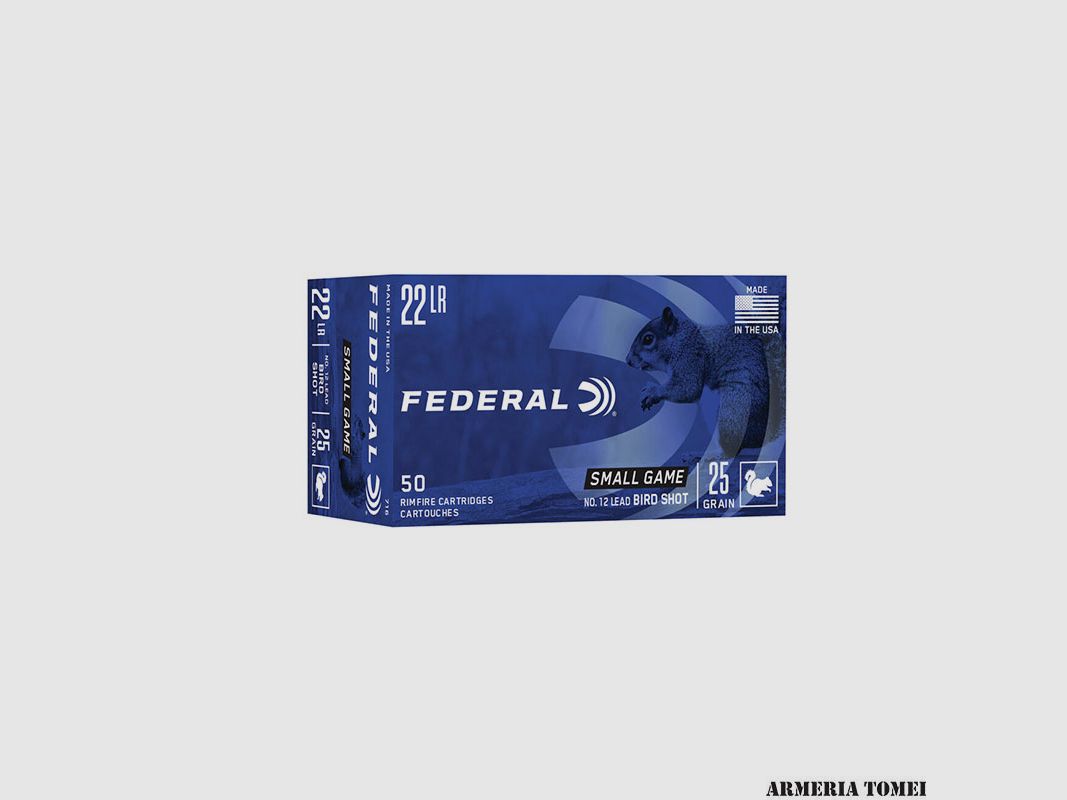 FEDERAL – SMALL GAME 22 LR VOGEL-SCHROT 25 Grain (50 Stück) -716
