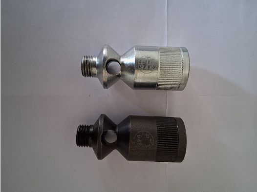 2 Abschussbecher (chrom / schwarz) für Zoraki 906 PTB-946