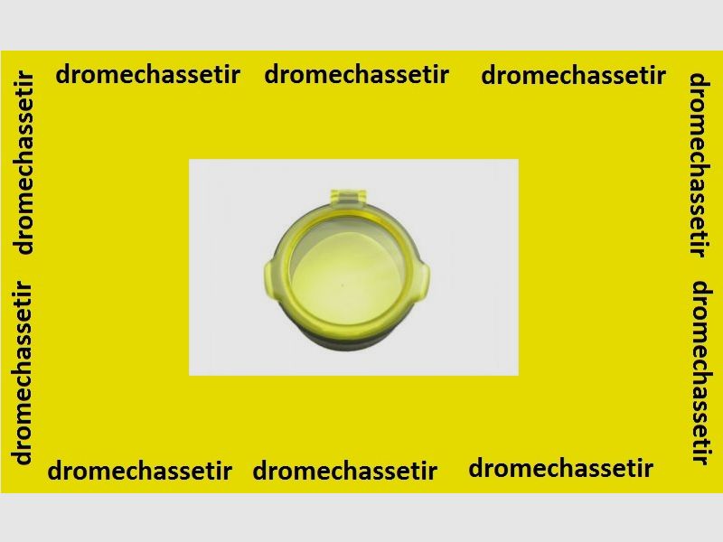 Klappbare Schutzhaube, für Optikdurchmesser 25,5mm bis 27mm, transparent gelb, Bild 1 von 2