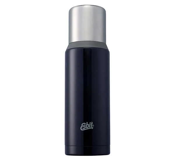 Esbit Vacuum Flask Plus thermosfles 1 l – donkerblauw/grijs, afbeelding 1 van 4