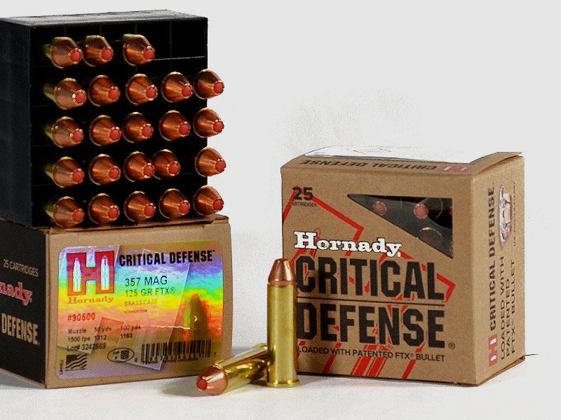 Hornady Critical DEFENSE FTX .357 Magnum 125 grs 1 Pack (25 rounds at €1.796 each)