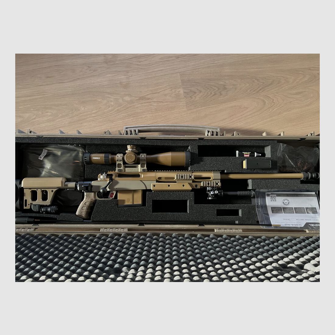 Haenel RS9 mit Steiner M5 XI 5–25x56 MTC LT MSR-2 u. Zubehör