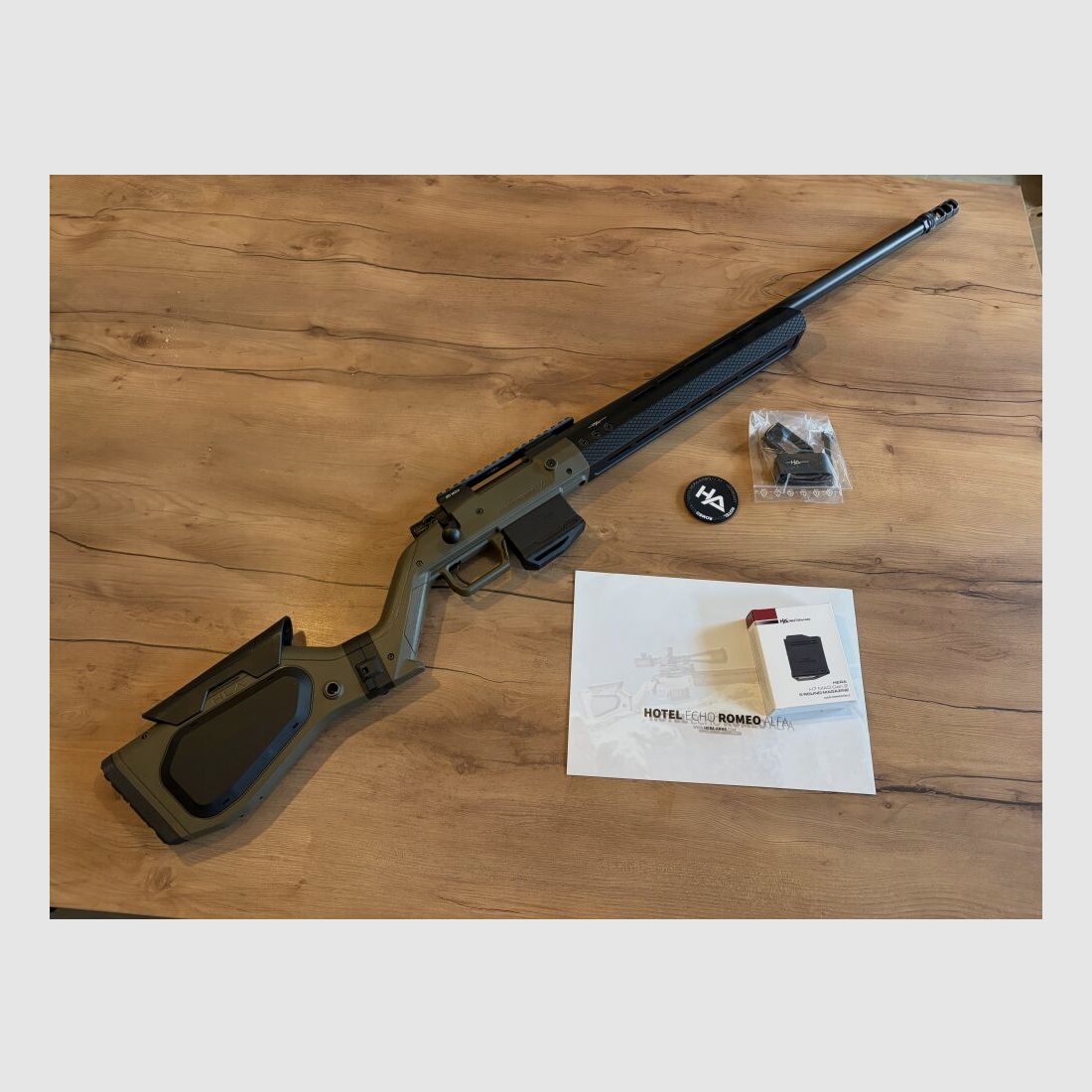 Hera Arms H7 HOWA M1500 Short Action Heavy Barrel 24" 6,5mm Creedmoor Verde OD