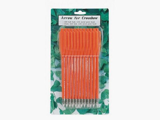 PLASTIC ARROWS FOR PISTOL CROSSBOW - 6.5" - ORANGE