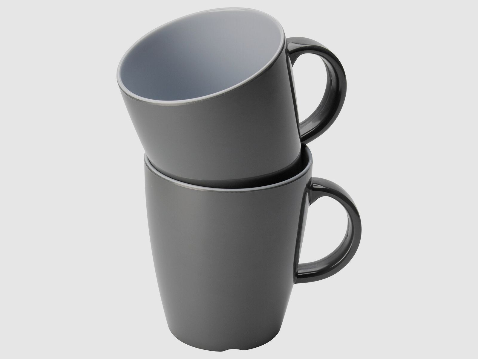 Bicchiere con manico Vivid Line, grigio chiaro, immagine 1 di 9