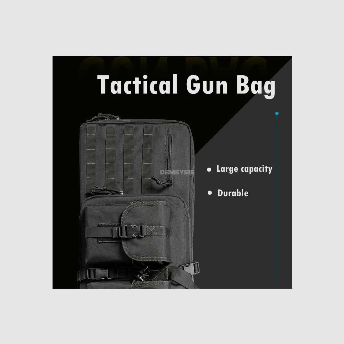 Taktische MOLLE-Waffentasche für 2 Gewehre – 600D Oxford – Rucksack & Tasche – 95 cm / 116 cm – Airsoft, Jagd, Schießsport