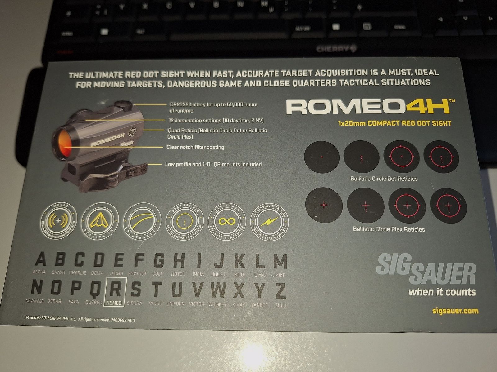 SIGSAUER Romeo 4H - red dot sight