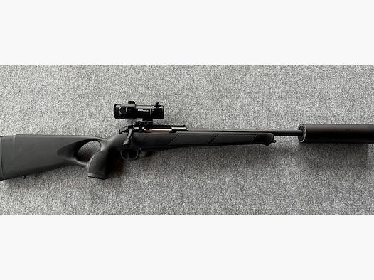 Mercury Rover G2 Thumbhole .308 Win. mit Jaki Schalldämpfer und DDoptics RedDot MAG 1-4x22
